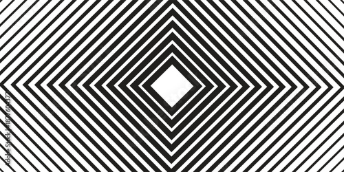 Minimal Latar Belakang Hitam dan Putih dengan Panah Mengarah Ke Kanan. Transisi Bergaris dari Garis Hitam ke Garis Tegas Abstrak Putih. Pola Sederhana.