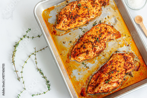 Healthy Homemade Baked Chicken Breast