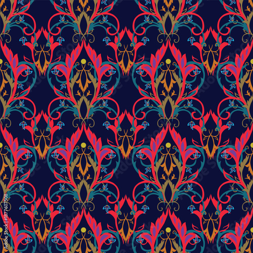 Fényképezés extile design bright background solid abstract three-tone small rose and tiny fl