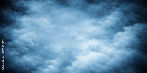 Dramatic dark blue storm clouds time lapse across a heavy overcast sky creating a moody nature background of shifting atmosphere and wind