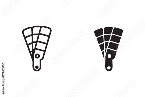 Visual identity palette graphics for marketing dashboards, presentation tools