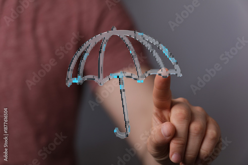 Conceptual digital umbrella...