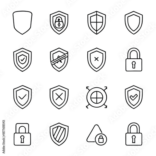 Privacy Protection Interface Icons