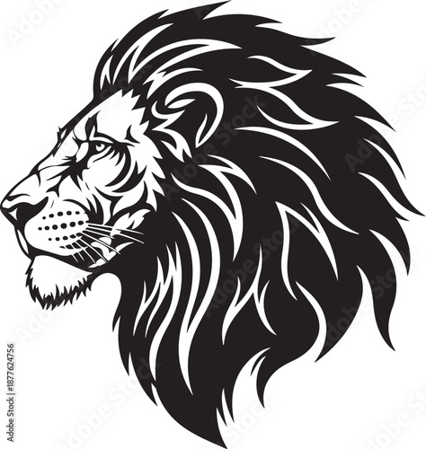 Wallpaper Mural Tribal Lion Tattoo Design Vector Art Torontodigital.ca