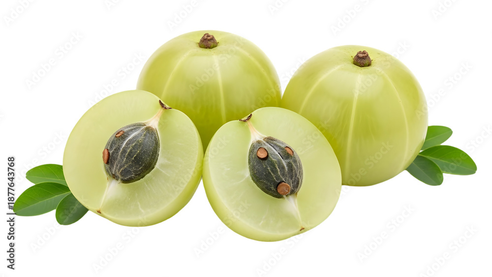 Obraz premium Fresh amla indian gooseberry fruits