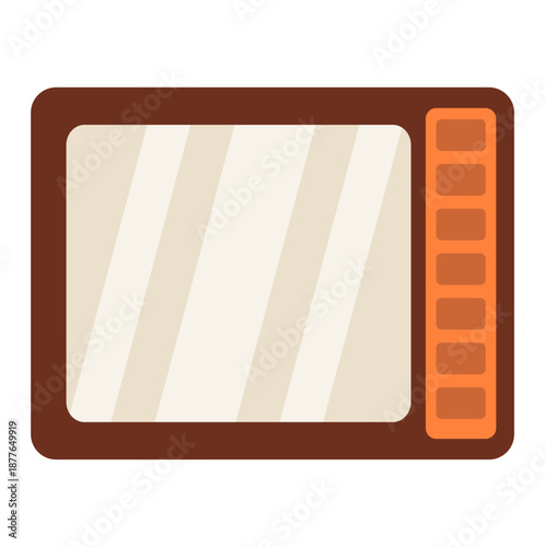 Simple Flat Style Collection of Vintage and Antique Items Icon Set