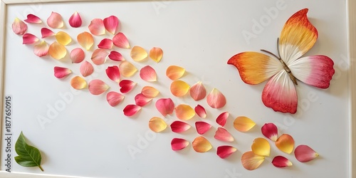flowers and butterflies