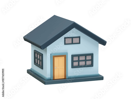 House Icon 3d rendering illustration
