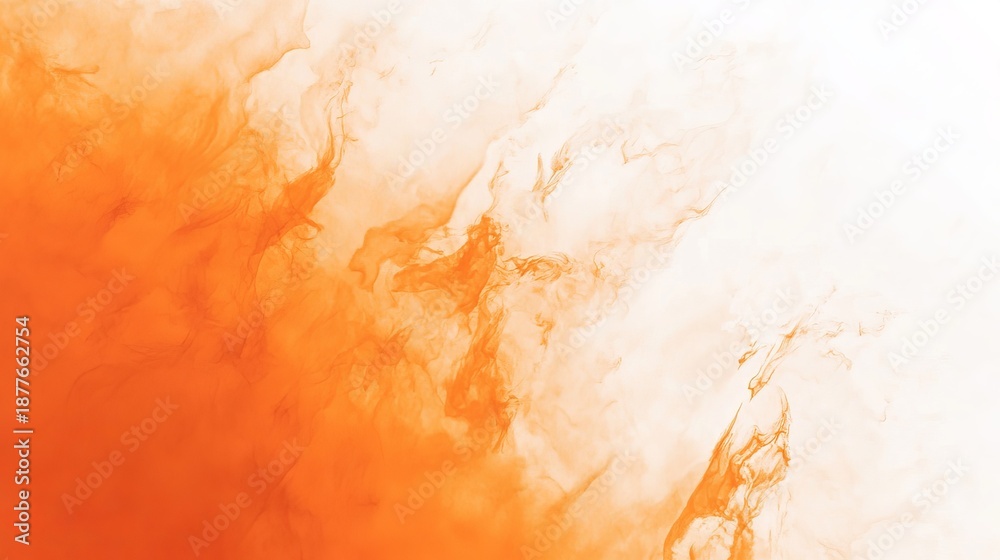 Fototapeta premium A vibrant orange and white abstract background with a mix of warm and cool tones