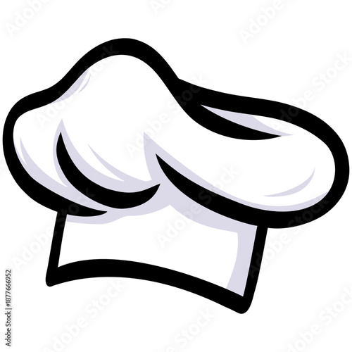 Chef Hat Cap Illustration Vector Drawing Icon Design