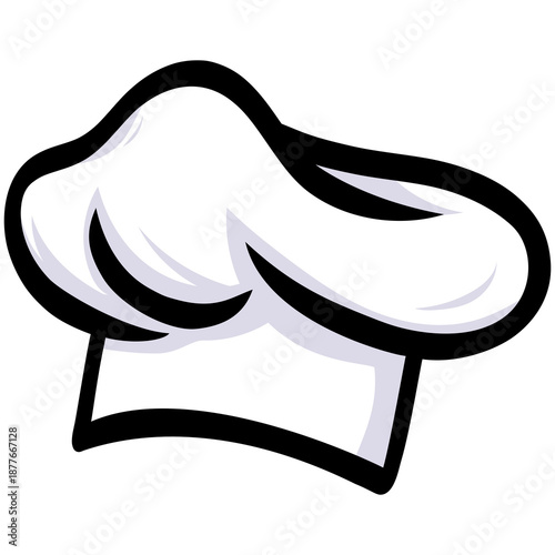 Chef Hat Cap Illustration Drawing Icon Design