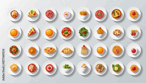 vector of modern food
