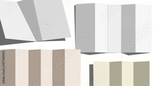 Color swatches and paint samples in various shades and tones