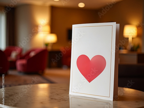 Hotel Valentine Brochure. Romantic Hotel Promotion. Luxury Hospitality Advertising