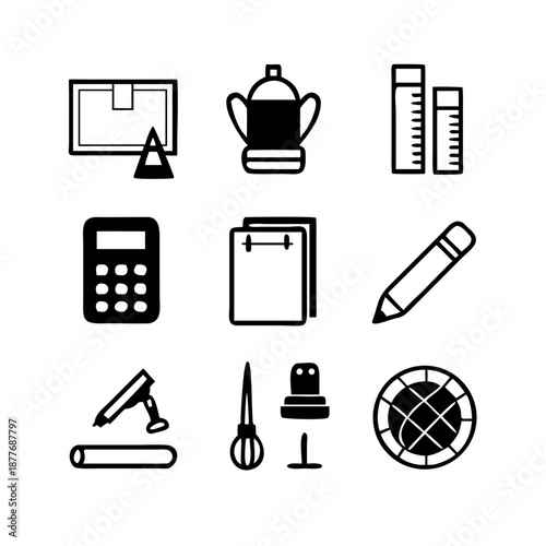 Solid black background textureless abstract design element