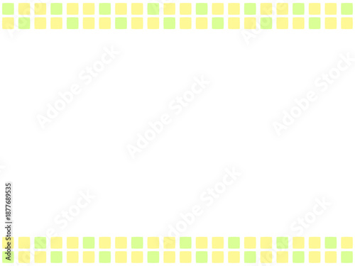 タイル風四角模様のフレーム