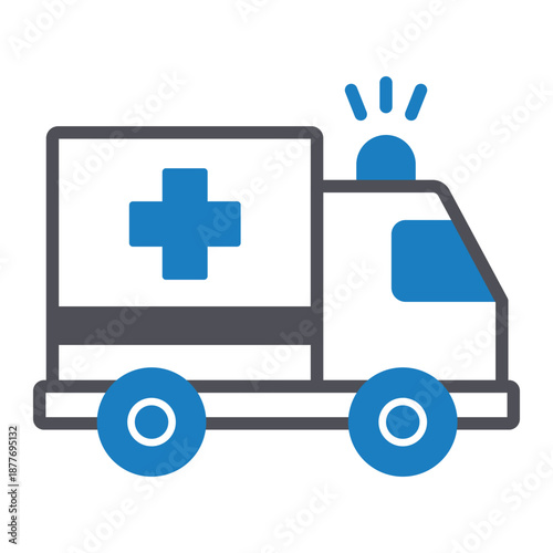 Ambulance Medical  Vector Icon which can easily modify or edit