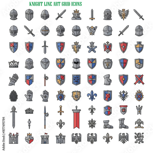 Medieval Knight in Armor Representing Strength and Honor