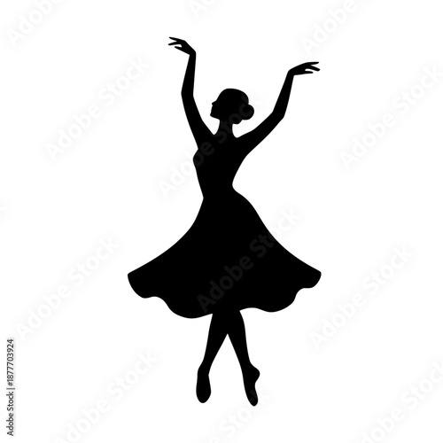 silhouette of international women's day 