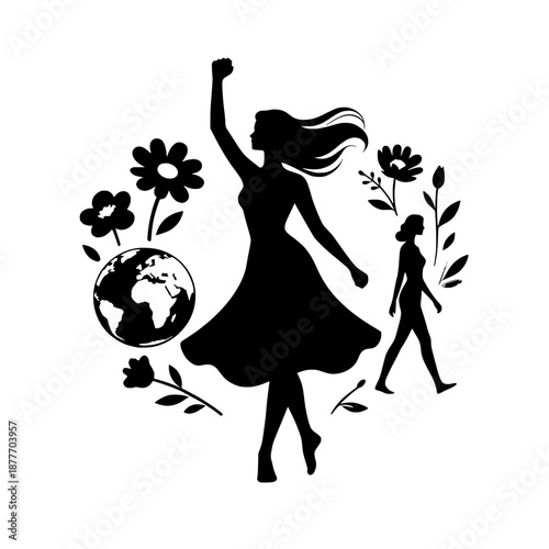 vector illustration international women's day 