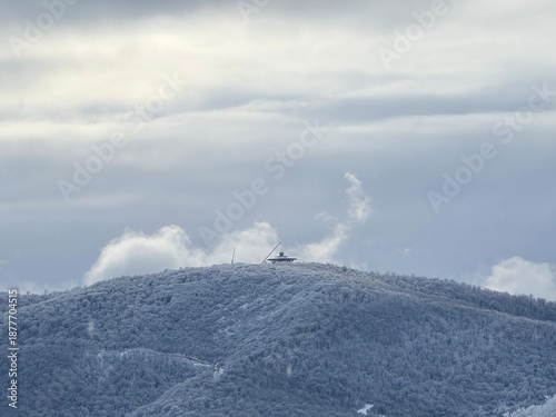 ski resort in winter