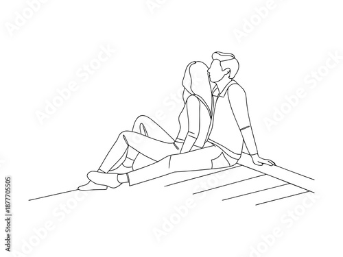 Couple Sitting Together