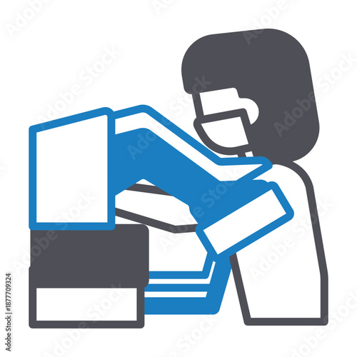 Ultrasound Exam Vector Icon which can easily modify or edit