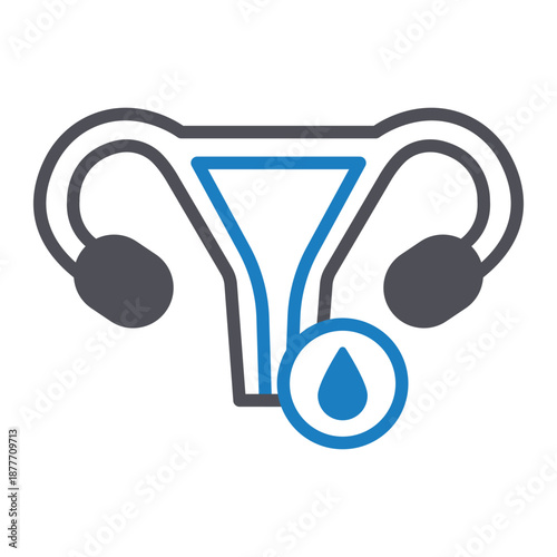 Menstrual Bleeding Vector Icon which can easily modify or edit