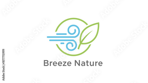 Breeze Nature Logo Design Element.