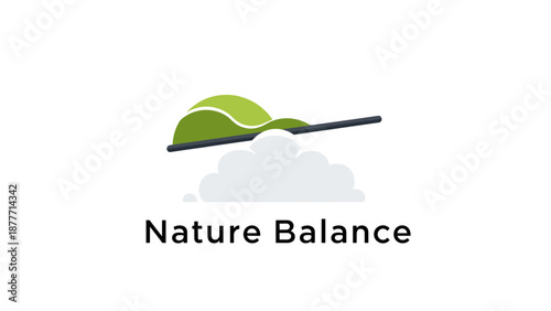 Green Leaf on See Saw Balance.