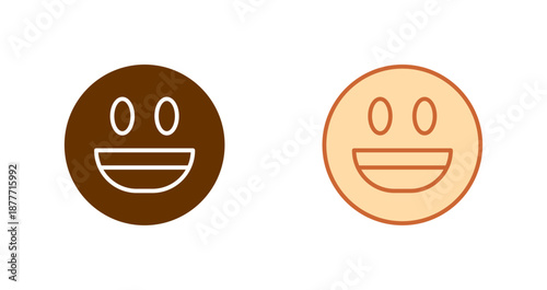 Smiling Face with Open Mouth Icon Design