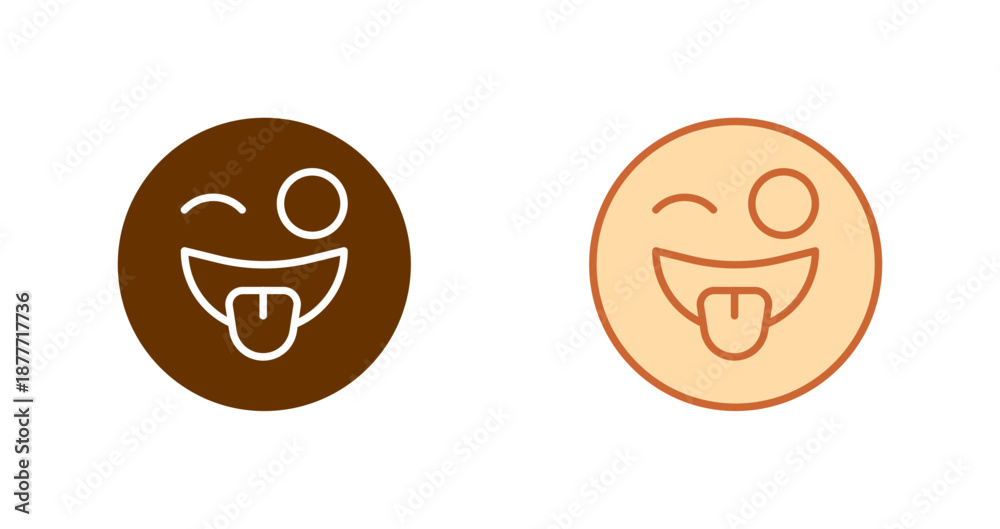 Fototapeta premium Zany Face Icon Design