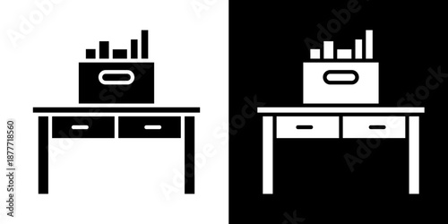 Workplace  Icon Set White Style Collection
