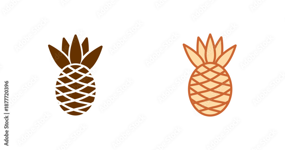 Obraz premium Pineapple Icon Design