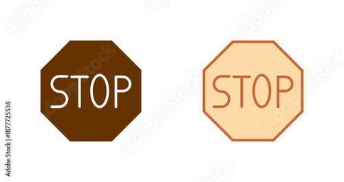 Stop Sign Icon Design