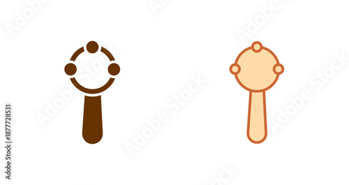 Rattles & Toys Icon Design