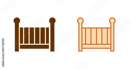 Nursery Cots Icon Design