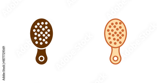 Baby Hairbrush Icon Design