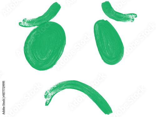 Colorful crayon emoji faces in doodle style. Hand drawn cartoon emoticons with different moods and feelings.