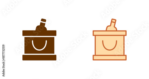 Wine Cooler Icon Design