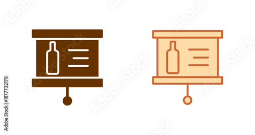 Wine Presentation Icon Design
