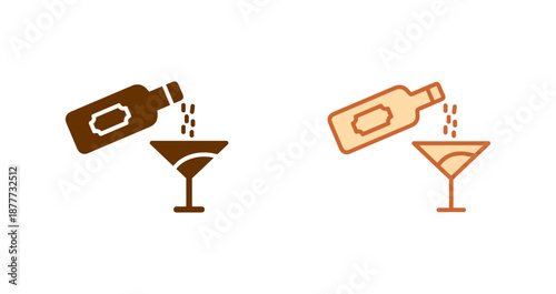 Wine Pour Icon Design