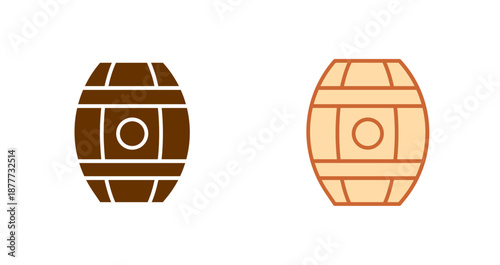 Wine Barrels Icon Design