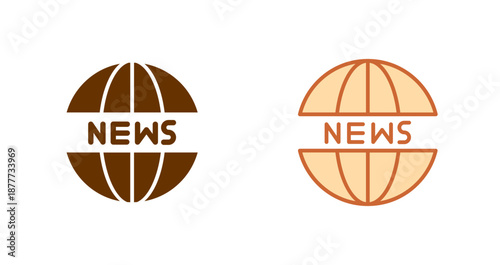 News Website Icon Design
