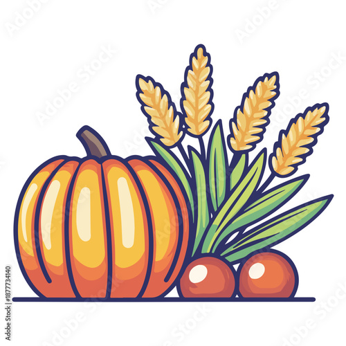 harvest, labor day, festival, vector, transparent background, pumpkin, thanksgiving, season, pumpkins, decoration, ripe, nature