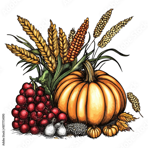 harvest, labor day, festival, vector, transparent background, pumpkin, thanksgiving, season, pumpkins, decoration, ripe, nature