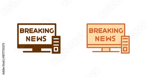 Breaking Story Icon Design