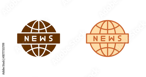 News Globe Icon Design