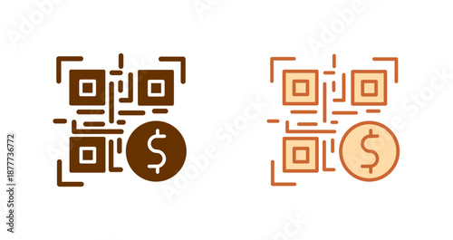 QR Code Payment Icon Design