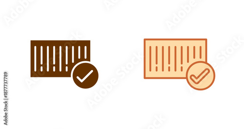 Barcode Check-in Icon Design